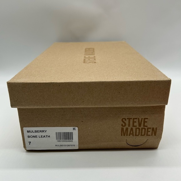 Steve Madden Mulberry Bone Leather Mule Loafers Size 7 | New in Box main image 4